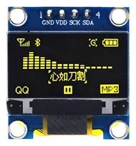 Comprar Display Oled 0.96 Amarillo 128x64 I2c Ssd1306 Nubbeo