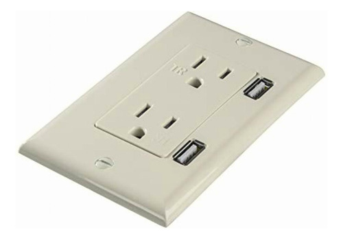 Estevez Dup-usb-1521 Contacto Dúplex Con Puerto Usb, Blanco