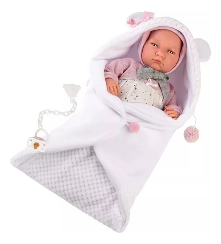 Bebe Real Reborn Recien Nacido Muñeca Llorona De Llorens