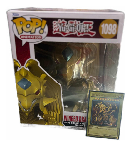 Dragón Alado De Ra + Carta Original Yugioh Funko Pop