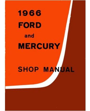 1966 ford Galaxie Monterey Tienda Servicio Manual Reparacion