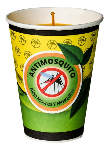 Aramo Veladora Antimosquito Citronela 20pz Vaso Cartón 12 Oz