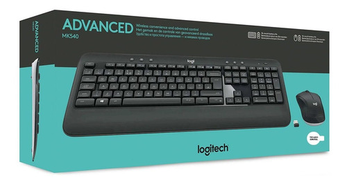 Teclado Logitech Advanced+mouse Mk540 Wireless Usb Sp Black