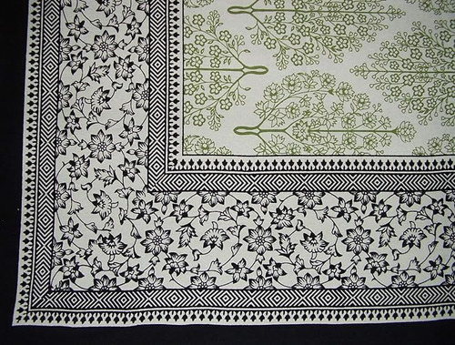 India Arts Mantel Cuadrado Algodon Floral Frances 70 X 70 Pu