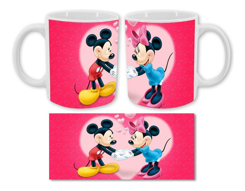 Mug Pocillo Taza Para Enamorados Mickey Mouse And Minnie