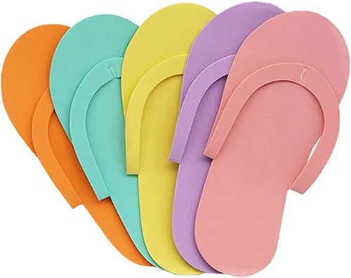 Chancletas Descartables De Goma Para Pedicura