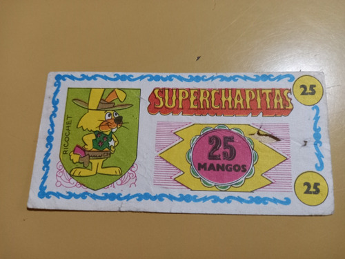 Ricochet - Figurita Mangos Superchapitas Año 1972