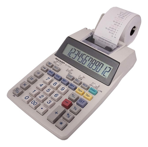 Calculadora De Impresión Sharp Electronics, Pantalla Lcd