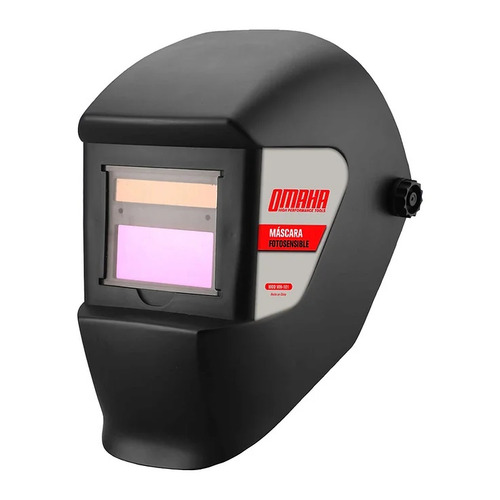 Imagen 3 de 3 de Mascara Fotosensible Careta Soldar Automatic Omaha Nombre Del Diseño Wh-101 Color Negra