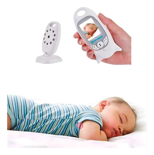 Cámara Con Monitor Para Bebes Audio Y Visión Nocturna - Ps Blanco