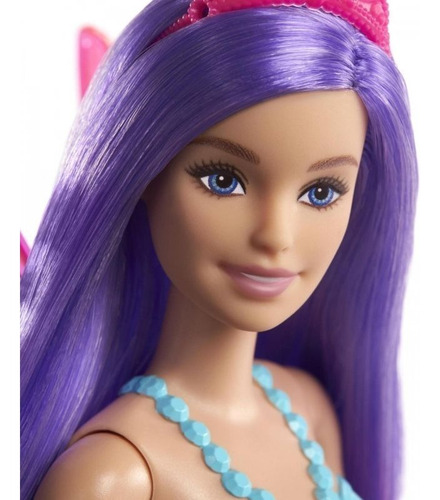 Barbie Dreamtopia Corona Rosa Alas Desmontables
