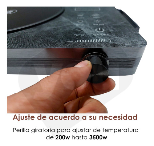 Set De 2 Parrillas Estufa De Induccion Magnetica 4 Modos You Gris
