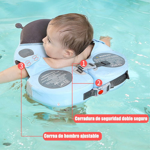 Salvavidas Inflables Flotador Bebe Alberca Playa C/sombra