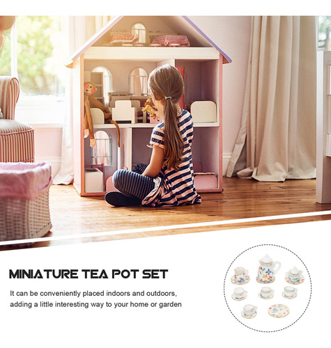 1 Juego De Minitazas De Té Mini House, Modelo Toys Mini Hous