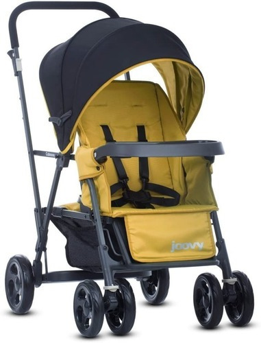Carriola Doble Joovy Caboose Ambar Color Amarillo Color del chasis Negro