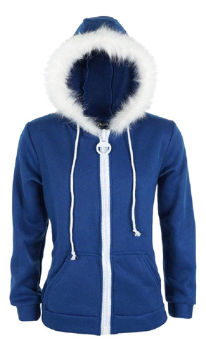 Disfraz De Suéter Con Capucha De Forro Polar Azul Para Hombr