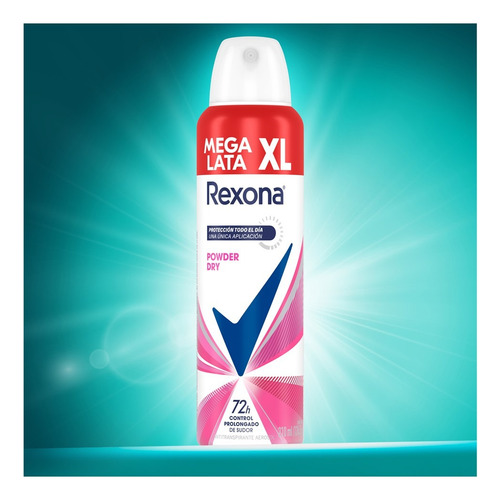 Desodorante Powder Dry Mega Lata 210 Ml 72h Rexona Floral