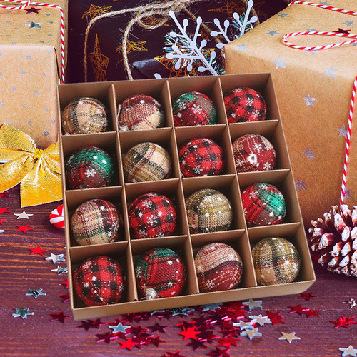 Conjunto De Adornos Navideños Para Decorar 6 Cm 12 Piezas