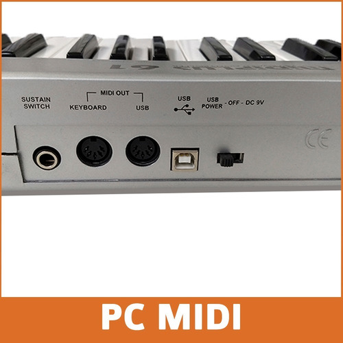 Teclado Midi Usb Midiplus 61u 61 Teclas Sensitivas