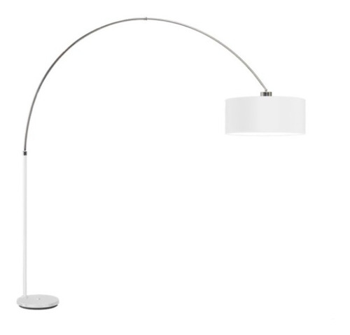 Lampara De Pie Arco Mega Pantalla Tela Extensible Led Incl.