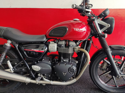Triumph Street Twin 900 Abs 2002 Vermelha Vermelho