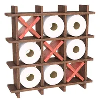 Comprar Soporte Rústico De Papel Higiénico Tic-tac-toe Para El Baño 
