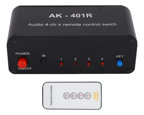 Conmutador De Audio, 1 Entrada, 4 Salidas, Dc, 12 V, Rca, Se