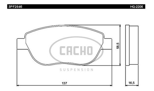 Pastilla De Freno Del P/ Citroen C4 Picass /gran Picasso