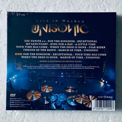 CD+DVD Unisonic - Live In Wacken