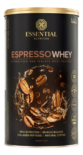 Whey Protein Isolado Café Espresso Essential Nutrition 420g