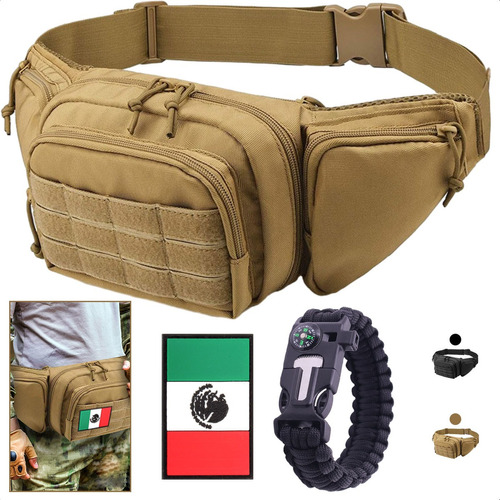 Cangurera Tactica Militar Impermeable Riñonera Deportiva