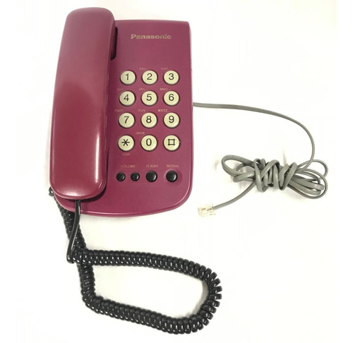 Teléfono Panasonic Lila Funcional, Años 80