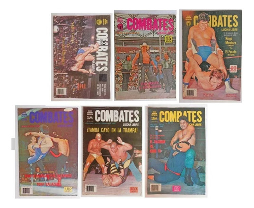 Revista Combates - Lucha Libre - En Esta Esqu. - Lote Remate (Usado)