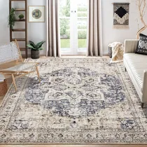 Comprar Alfombra De Área Para Sala De Estar, 8 X 10 Pulgadas, Lavable, Estilo Bohemio, Estilo Clásico, Oriental, Envejecida, Casa De Campo, Grande, Delgada, Para Interiores, Para Sala De Estar, Recámara