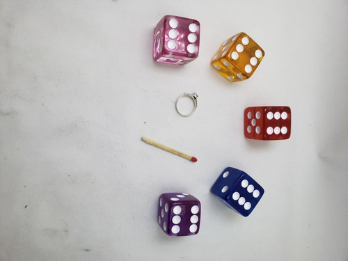 5 Dados 2,6 Cm Lindos!