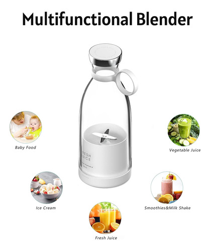 Licuadora Portátil Blend Jet 2, Mini Vaso Exprimidor Rápido