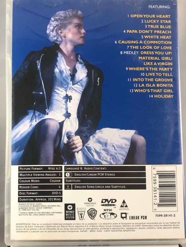 Imagen 2 de 2 de Madonna - Live From Italy Ciao Italia