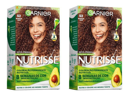 Coloraçao Nutrisse 52 Marr Ivete Cast Cl Iriz Acaj-kit C/2un