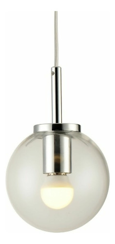 Lámpara Colgante Esfera E27 / P45 42 W Acabado Cromado Calux