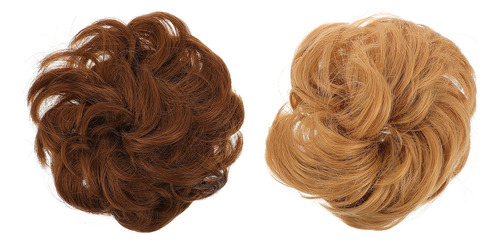 2 Moños De Pelo Rizado En Forma De Cuerda Para Cabello Human