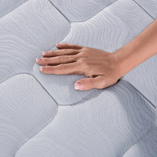 Conjunto Sommier Serta Florida 160x200 Resortes Espuma Suave