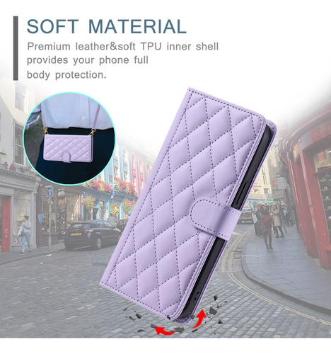 Funda Protectora De Piel Abatible Para Xiaomi 14t 5g/14t Pro 5g/poco M7 Pro 5g, Funda Protectora De Piel Con Correa De H