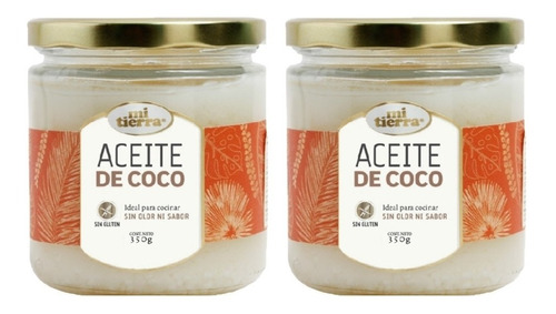 Pack X 2 Aceites De Coco 350 G S Gluten