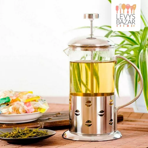  LTLWSH Cafetiere - Cafetera de prensa francesa, cafetera, cafetera  manual de prensa francesa con olla de vidrio a prueba de golpes y filtro de  émbolo para granos molidos, té expreso, 11.8