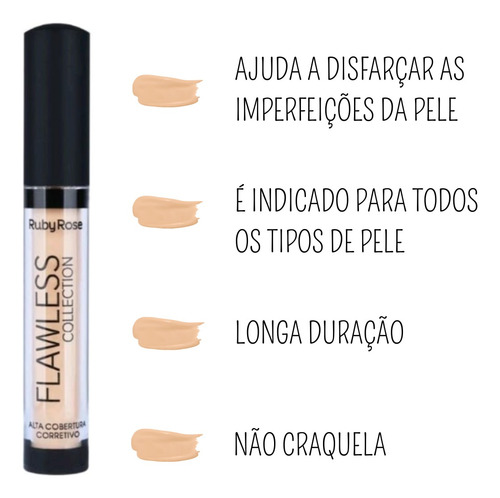 Pó Banana Translúcido Fenzza Com Corretivo Ruby Rose Nude 3