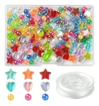 Comprar Caja Cuentas Preciosas Abalorios  Acrílicos De Colores Biju 