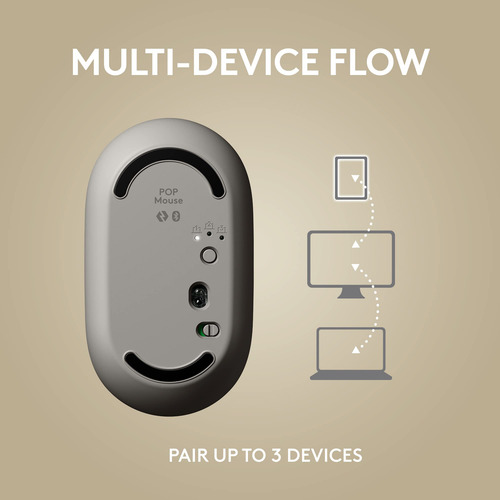 Mouse Sem Fio Logitech Pop Com Emojis Personalizáveis - Mist