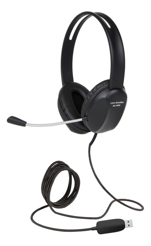 Auricular Usb Estéreo Cyber ??acoustics (ac-4006), Micrófono