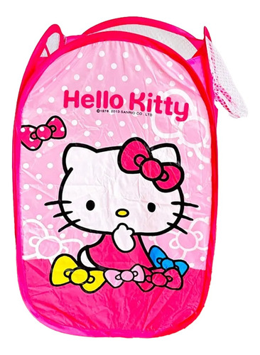 Cesto De Ropa Canasta Ligera Almacena Malla Plegable Kitty