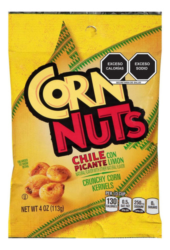 Corn Nuts Botana Chile Picante Con Limón Crujiente 113 Gr